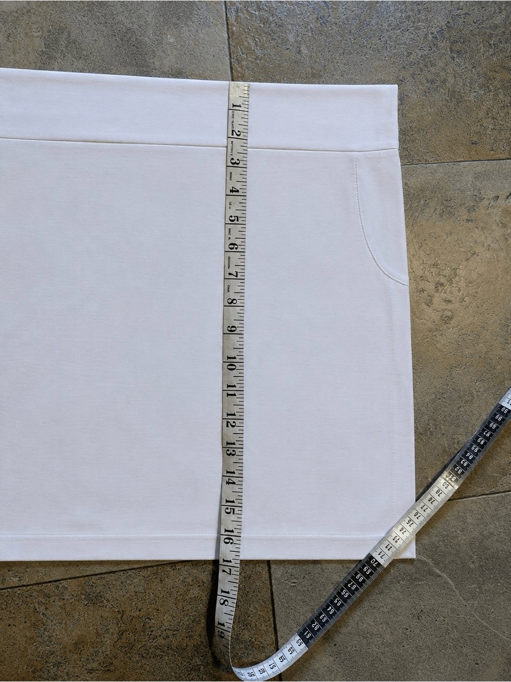 New Directions White Skort 14 Yoga Waist Strech Pockets EUC-Washed - Picture 3 of 8